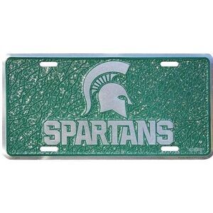 Michigan State Spartans NCAA Mosaic License Plate